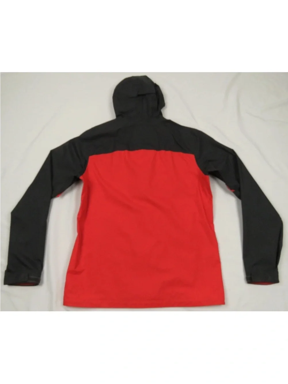 The North Face TNF Dryvent Waterproof Rain Wind Red Gray Hooded Full Zip Jacket